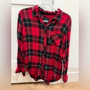 Rails Red and Black Plaid Shirt